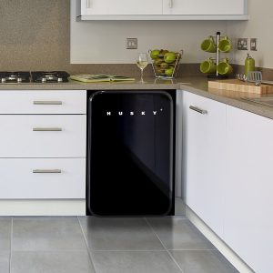 Undercounter Retro Fridge Black - Image 3